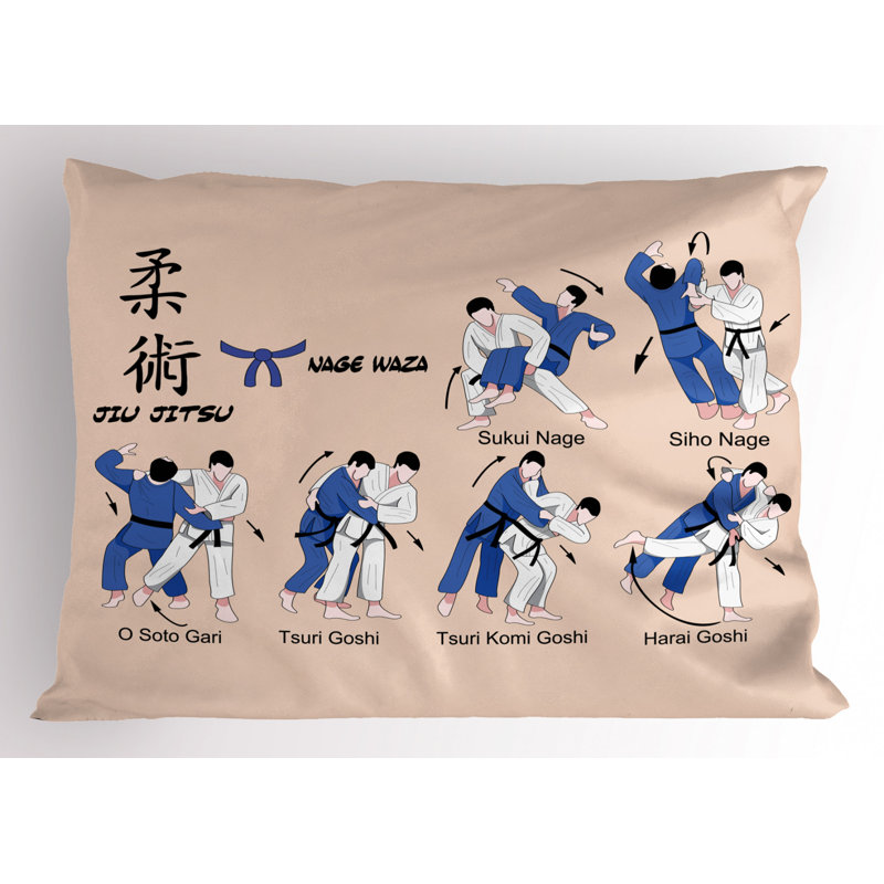 Jiu Jitsu Polyester Sham Set, Twin