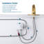 Robinet de salle de bain automatique à capteur central sans contact avec plaque de recouvrement-105300103