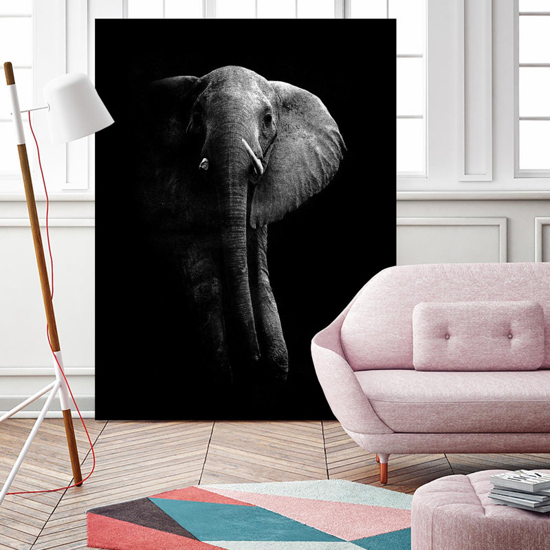 «Éléphant! Fine Art, impression sur toile géante