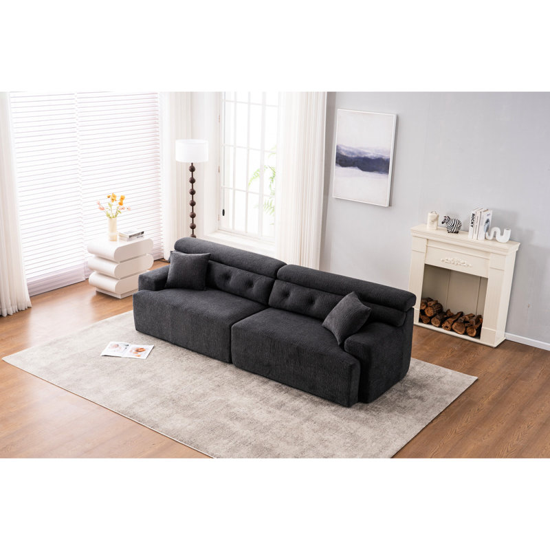 Compression avec 2 coussins pour le divertissement, Dark Grey