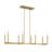 Marbleton 8-Light Dimmable Steel Linear Chandelier-111814283