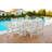 7 Piece Hdpe Outdoor Dining Set For 6, Patio Dining Furniture Set With Umbrella Hole, Outdoor Table And Chairs For Garden, Poolside, Backyard, Deck-711005477