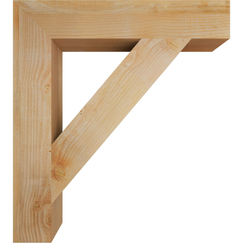 Support de bloc traditionnel, H 38 po x l 6 po x P 34 po, Douglas (sciage brut)