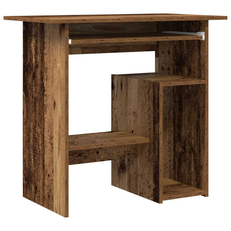 Desk Engineered Wood, Computer Desk, Old Wood