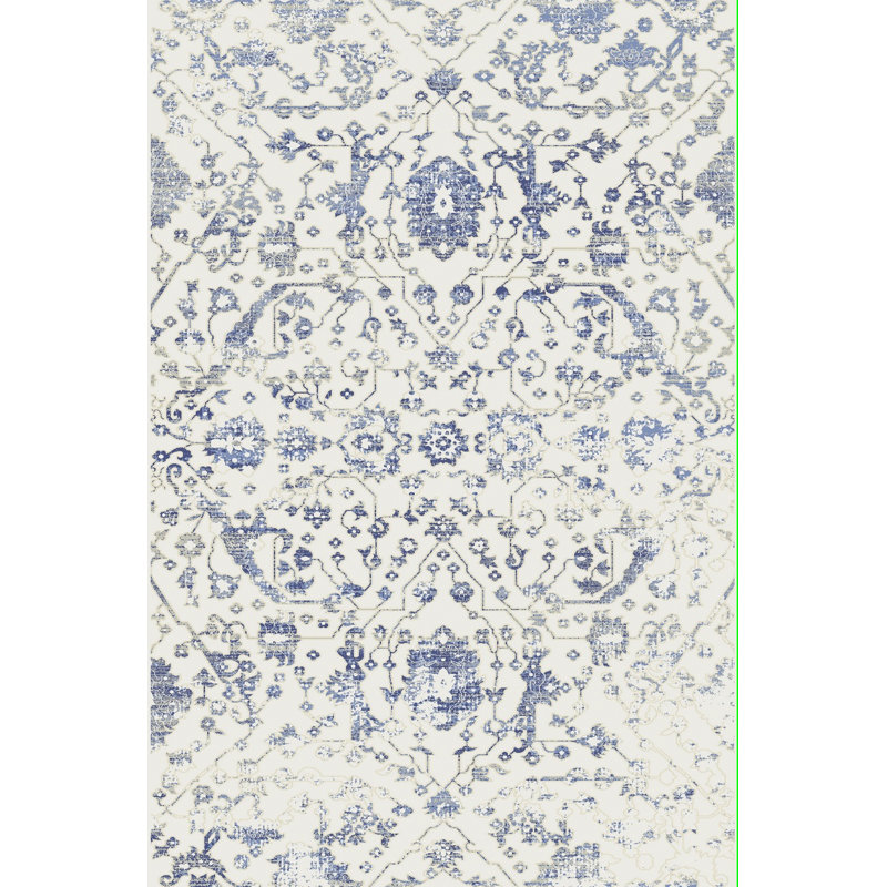 Tapis bleu/perle Cardoso