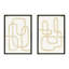 Line Works In White Painting by StudioM-440827429-440827452