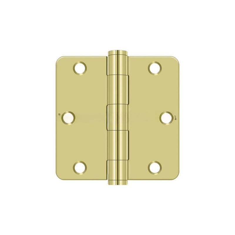Steel Butt Bearing Hinge, Polished Brass