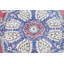Grand tapis Oushak fabriqué à la main avec motif de médaillon en rouge pour la décoration de salon en Turquie