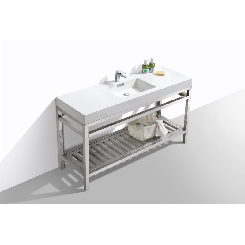 Ensemble de meuble-lavabo à un trou Halesowen, Chrome