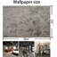 Papier peint auto-adhésif gris béton - Rouleau de vinyle imperméable 24 x 354 pouces pour décoration murale