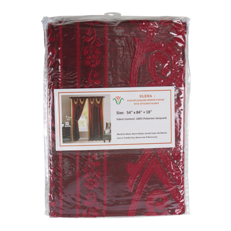 Room Darkening Curtain Single Panel, Burgundy