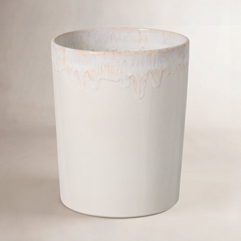 Taormina 1.59 Gallons Waste Bin, White