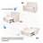 61-Inch Large-Size Living Room/Bedroom Fabric Sofa Bed Combination, Reinforced Iron Frame, Storage Pockets On Both Sides, Adjustable Backrest.-1628622420
