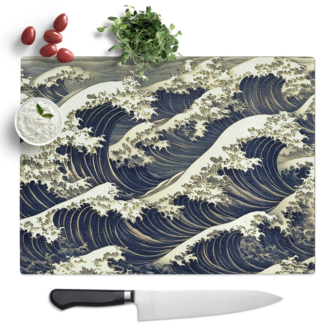 Wave Vol.5  Glass Chopping Board