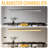70.8" Modern Linear Chandelier With Alabaster Shade For Dining Room – Matte Black Finish-565842580-565842583