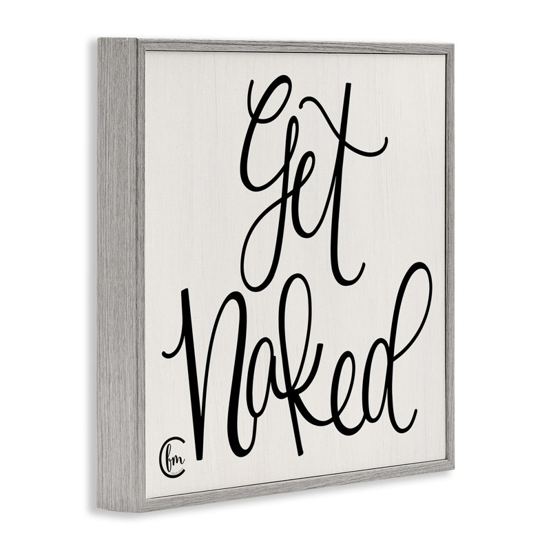 «Get NUE» en noir et blanc «Curly Script Cursive» par Penny Lane, impression d'art textuel, H 17 po x l 17 po