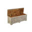Banc de rangement en bois massif Harleen-1733744525