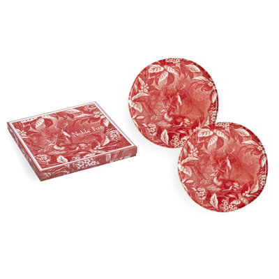 Noble Fur Plates Round Set Of 2