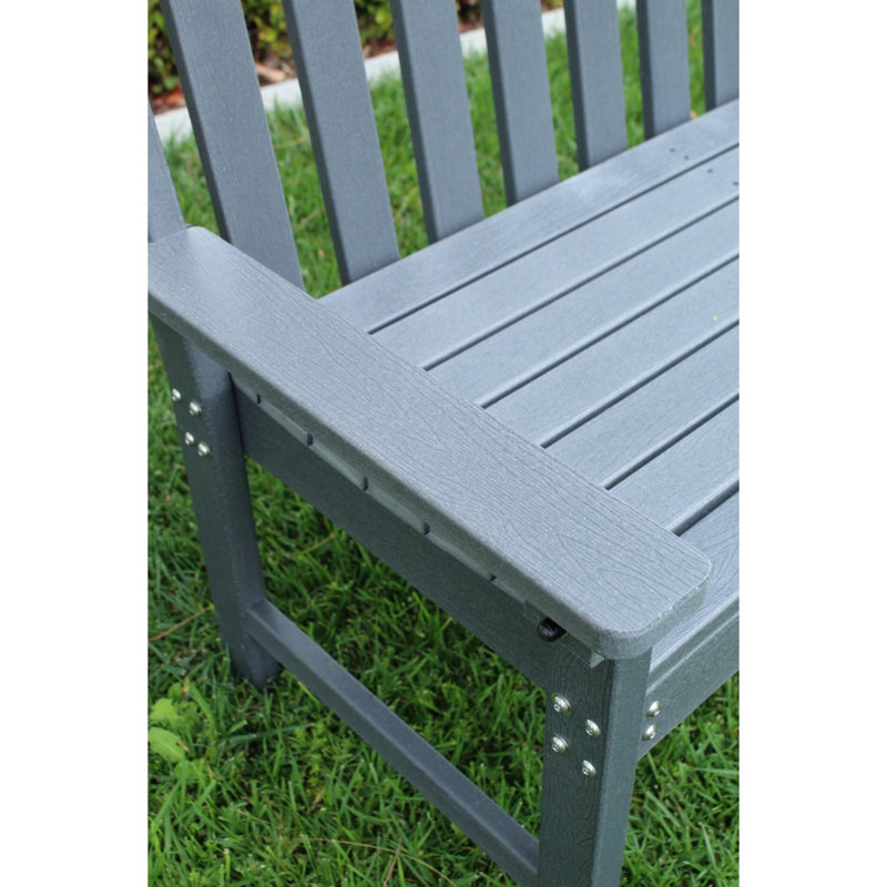 Banc de jardin 52 po pour l'extérieur, Gray
