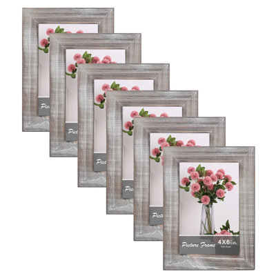 Janeira Brown Wood Matte Picture Frame - Set of 6