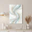 Toile abstraite sarcelle et or-132735579