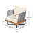 Lucca Outdoor Acacia Wood Chair, Beige-13750448