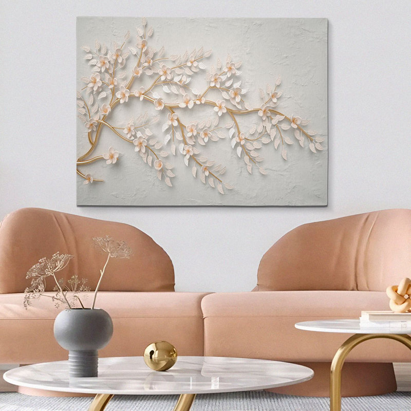 Superbe peinture décorative sur toile, 27,6 po x 39,4 po | 100% toile, cadre 100% bois (épaisseur: 1,2 po) | Parfait pour les amateurs de décoration intérieure et d'art
