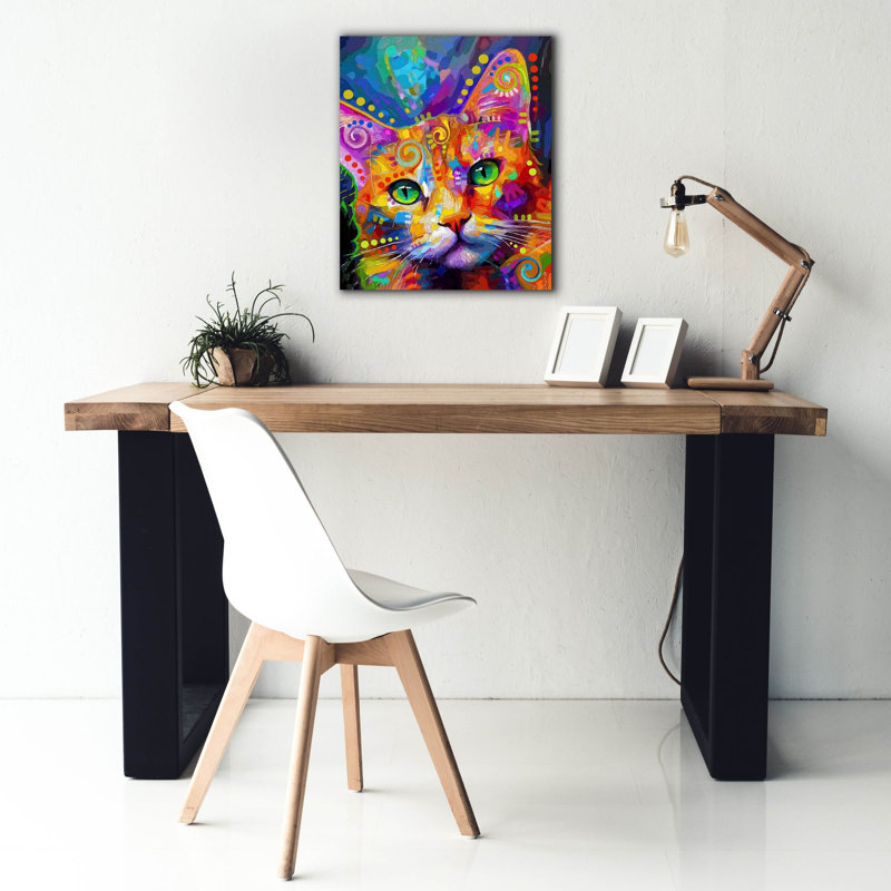 Toile épique Graffiti «Tabby Wants Treats» par Dean Russo, 20 po x 24 po