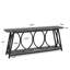 Console industrielle extra longue 70,9 po, canapé-lit étroit derrière le canapé avec tablettes de rangement à 2 niveaux, table d'appoint pour l'entrée et le couloir pour le salon, brun rustique avec structure en métal noir-760037033-760037037-760037203