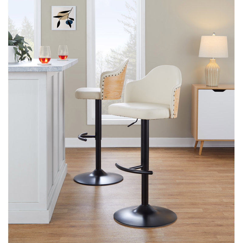 Tabouret de bar Murrieta, Noir