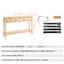 Console en rotin avec 3 tiroirs de rangement (y compris la table basse)
