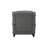 Grey Rocking Chair With Flared Arm