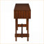 Table basse de 52 po style Mid-Century Farmhouse avec pieds en bois massif Rangement, assemblage facile Peu encombrant