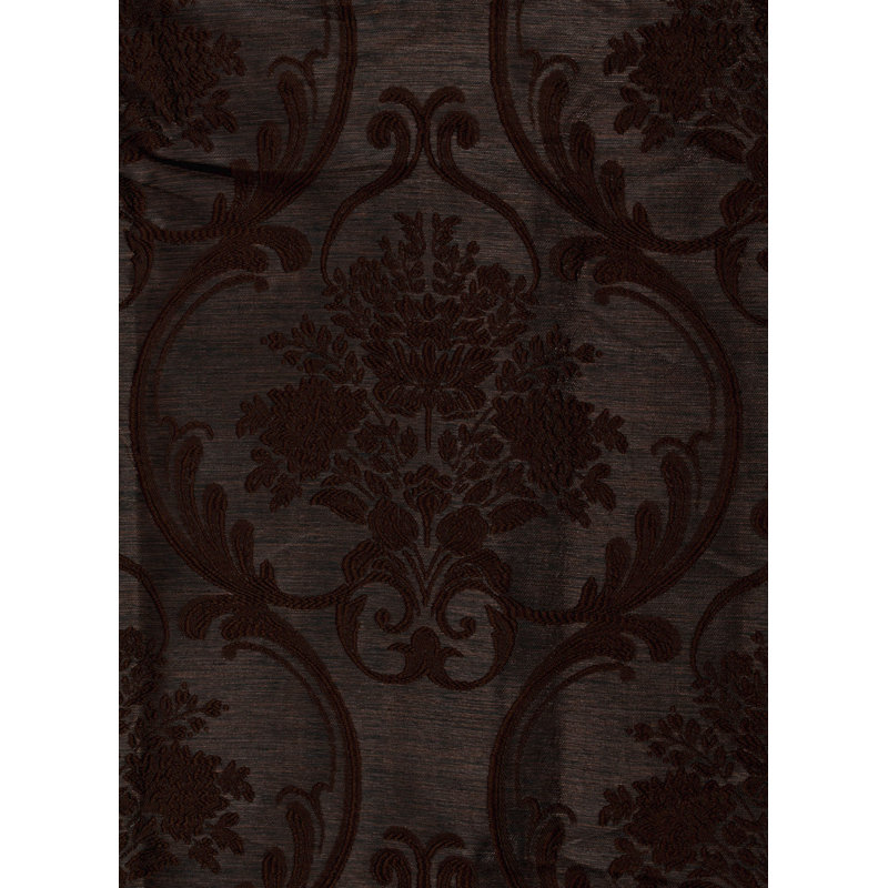 Room Darkening Single Curtain Panel, Light Brown