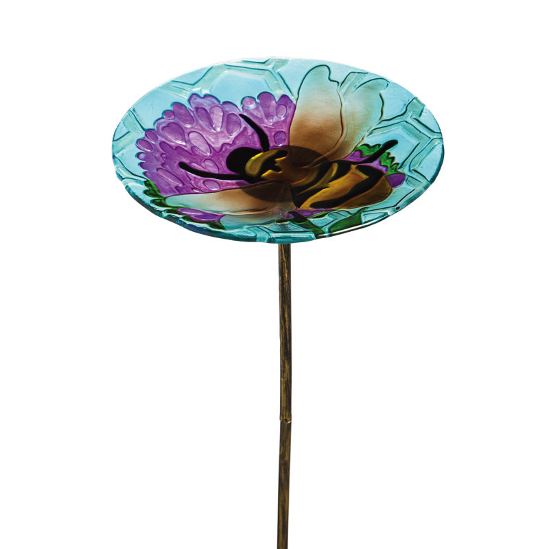 Bain d’oiseaux de jardin "busy abeille days"
