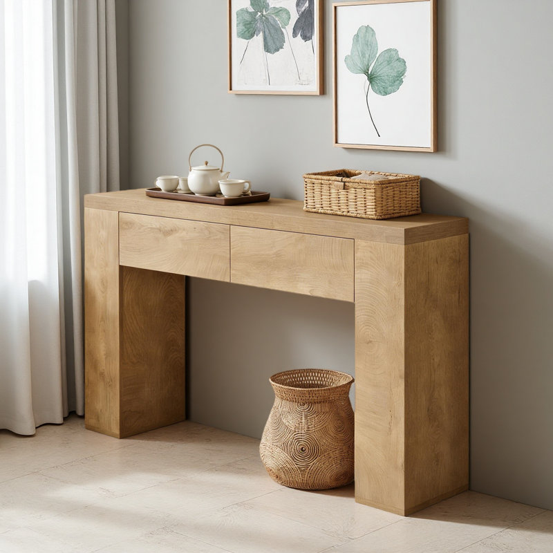 Sofa Table,Hallway Table,Hall Table, Brown