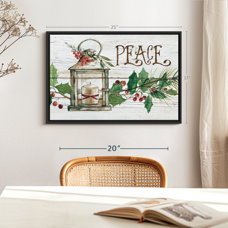 Impression sur toile Rustic Peace, H 17 po x l 25 po
