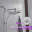 Pluie pluviale de 7 po Pomme de douche murale double 8 jets et pomme de douche à main 2,5 gallons par minute-113472848-113472850