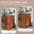 10.8" Solid Wood Narrow End Table-1211308713