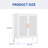 Metal Storage Cabinet, White Color, 2 Adjustable Shelves, High - Grade Lock, Design, For Gym Warehouse Basement, 15.81 In Width Steel File Cabinet With Doors, Adjustable, Appearance, Cold Rolled