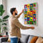 Llama Grid Pop Art - Wrapped Canvas-1418348504-1418348507