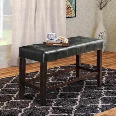 Kafader Faux Leather Upholstered Bench