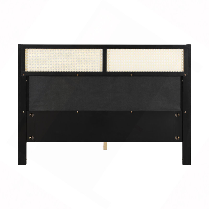 Structure de lit avec tête de lit verte et lit en bois massif, aucun sommier requis, mobilier de chambre moderne