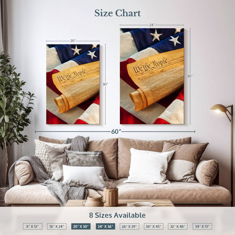 Keiri American Flag Preamble, 36" H x 24" W