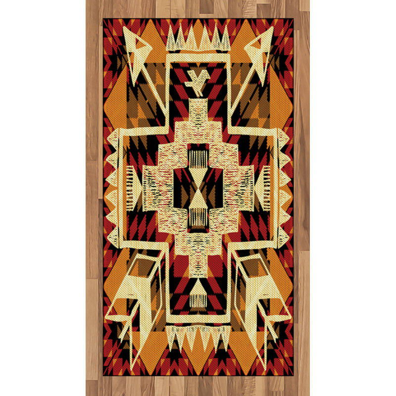 Retro High Density Long Fiber Poly Threads Decorative Area Rug Carpet, Rectangle 2'7" x 5'