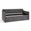 Lit simple tapissier Caja avec lit gigogne escamotable simple et charge USB-1537282818