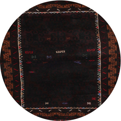 Tapis contemporain noir / brun
