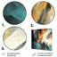 Décoration murale abstraite orange et bleu I - Minimalisme-162472094
