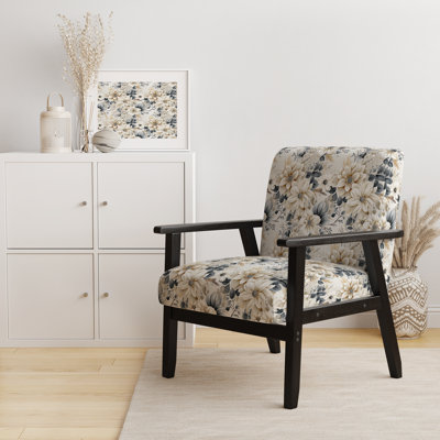 Fauteuil d'appoint rembourré blanc Ethereal