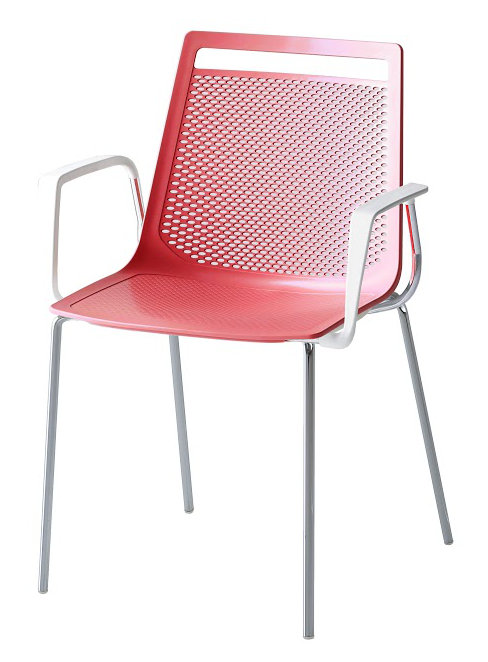 Chaise d'invité Akami, rouge